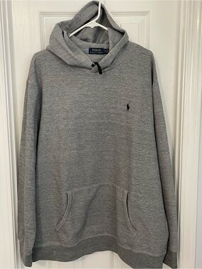 Polo by Ralph Lauren Gray Pullover Hoodie with Pony Logo 2XLT